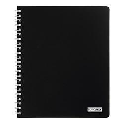 Тетрадь на пружины Buromax CLASSIC B5 80 л кл пластиковая обложка BM.2419