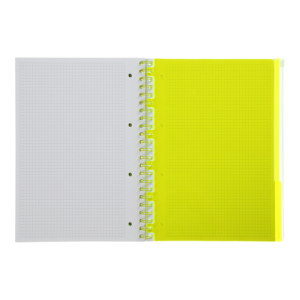 Тетрадь на пружине А4 Buromax NEON клетка 120л с разделителями BM.24349911