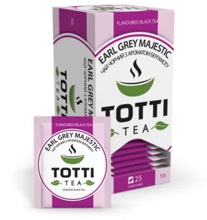 Чай черный TOTTI Tea Earl Grey Majestic 2г х 25шт tt.51502