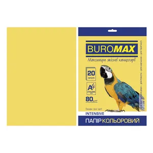 Набор цветной бумаги А4, 80г/м2, INTENSIVE, 5 цв., 20 листов BUROMAX BM.2721320 - Фото 2