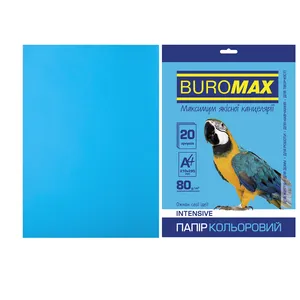 Набор цветной бумаги А4, 80г/м2, INTENSIVE, 5 цв., 20 листов BUROMAX BM.2721320 - Фото 7