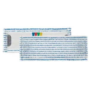 Моп Atma для вологого прибирання дезінфекції UNI мікроф біло-синя 40см 0000E410B, Швабри