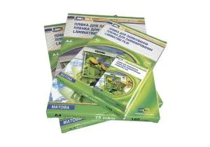 Матовая пленка DA А3 303х426 100 50/25/25 matt/mat YLG-3-LAYERS 1120102130800, Пленки для ламинирования