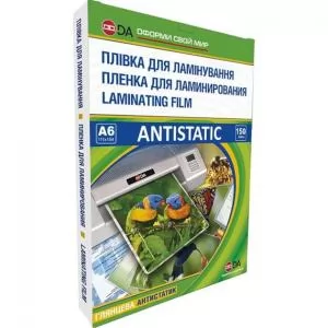 Плівка для ламінування глянсова А6 Antistatic 150 мкм 100 шт DA 11201011010YA