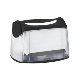 Тримач серветок Atma V-складка настільний чорний прозорий A89803, Тримачі для серветок