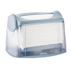 Тримач серветок Atma V-складання  настільний білий прозорий A89807, Тримачі для серветок