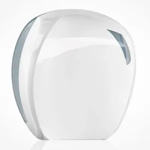 Тримач туалетного паперу Atma білий прозорий пластик A90721, Тримачі туалетного паперу