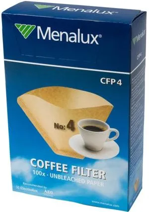 Фильтр для капельного кофеварки MENALUX  CFP 4 100 шт ml0001, Фильтры для кофе и чая