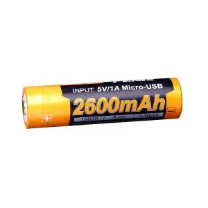 Акумулятор 18650 Fenix 2600 mAh ARB-L18-2600U Micro usb, Акумулятори - фото 4