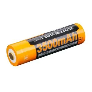 Акумулятор Fenix 18650 3500 mAh ARB-L18-3500U micro usb зарядка ARB-L18-3500U, Акумулятори - фото 3