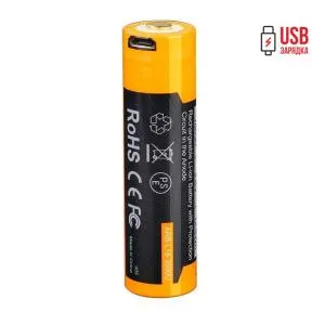 Акумулятор Fenix 18650 3500 mAh ARB-L18-3500U micro usb зарядка ARB-L18-3500U, Акумулятори - фото 4