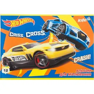 Альбом для малювання 12 аркушів Hot Wheels Kite HW17-241 - Фото 2