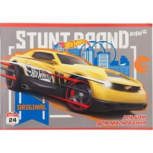 Альбом для рисования 24 листа Hot Wheels Kite HW17-242 - Фото 2