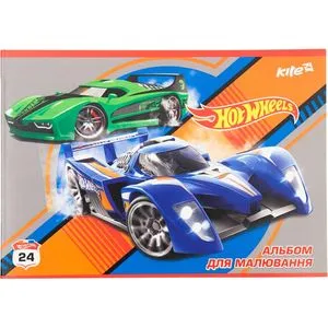 Альбом для рисования 24 листа Hot Wheels Kite HW17-242 - Фото 4