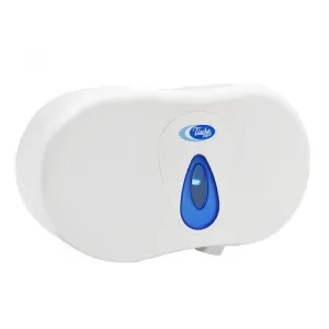 Тримач туалетного паперу Atma Twin Micro Jumbo білий пластик BA4416, Тримачі туалетного паперу - фото 1