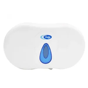 Тримач туалетного паперу Atma Twin Micro Jumbo білий пластик BA4416, Тримачі туалетного паперу