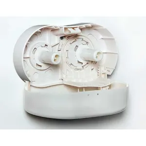 Тримач туалетного паперу Atma Twin Micro Jumbo білий пластик BA4416, Тримачі туалетного паперу - фото 4