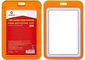 Бейдж OPTIMA преміальний вертикальний OPTIMA 66x97 мм двосторонній O45680, Бейджи - фото 12