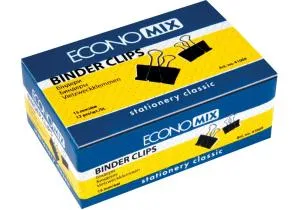 Біндери 15 мм (12 шт) Economix E41009, Біндери (затискачі)