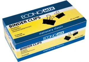 Біндери 19 мм (12 шт) Economix E41004, Біндери (затискачі)