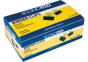 Біндери 25 мм (12 шт) Economix E41005, Біндери (затискачі)
