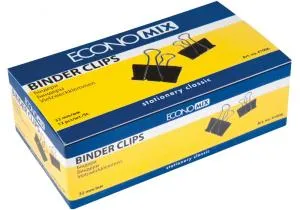 Біндери 32 мм (12 шт) Economix E41006, Біндери (затискачі)