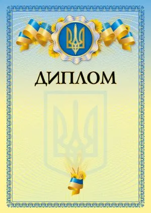Бланк Диплом bt.000007650 глянцевая, Нестрогой отчетности