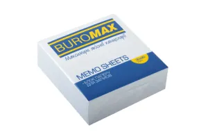 Блок паперу для нотаток 90х90х30 мм склеєний Buromax BM.2208, Блоки паперові