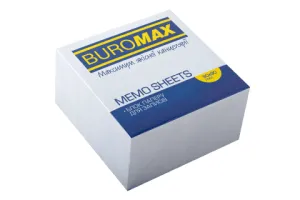 Блок білого паперу для нотаток 90х90 склеєний BM.2214 Buromax, Блоки паперові