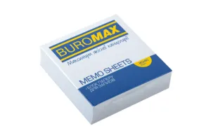 Блок паперу для нотаток білий 80х80х20 мм несклеенный Buromax BM.2207, Блоки паперові