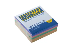 Блок бумаги для заметок Декор 80х80 склеенный BM.2272 Buromax, Блоки бумажные