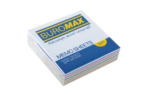 Блок паперу для нотаток Зебра 90х90 склеєний BM.2264 Buromax, Блоки паперові