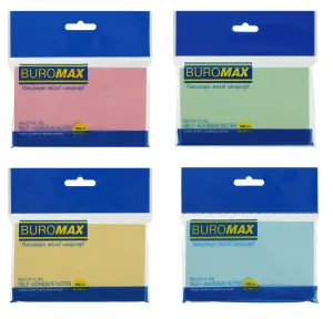 Блок для заміток 76х127 мм асорті BM.2314-99 Buromax, Блоки паперові