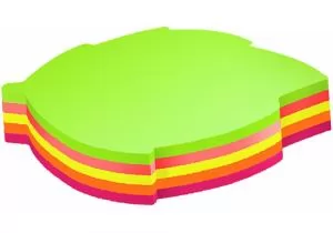 Блок бумаги для заметок Листок 45х50 мм 4 цвета 80 листов Economix E20953