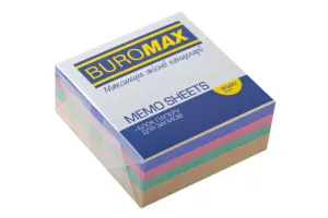 Блок паперу для записів Декор 90х90 несклеенный Buromax BM.2285, Блоки паперові