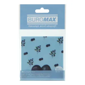 Блок пластиковый для заметок Buromax с клейким слоем ARABESKI 50x75мм 50 л BM.2325-31, Блоки бумажные - фото 2