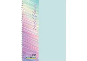 Блокнот ECONOMIX А5 пластиковая обложка фактура глянец боковая спираль 80 л клетка ассорти пастел E20308, Блокноты - фото 3
