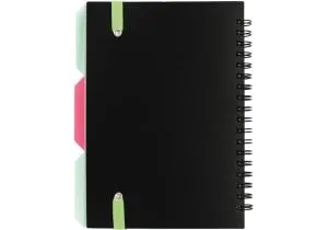 Блокнот Bear OPTIMA B6 пластиковая обкл спираль с разделителями 100 л клетка O20358-11, Блокноты - фото 1