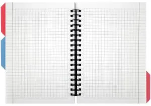 Блокнот Bear OPTIMA B6 пластиковая обкл спираль с разделителями 100 л клетка O20358-11, Блокноты - фото 4