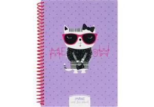 Блокнот ECONOMIX Christmas Hello Winter А5 пластиковая обложка спираль 60 л клетка MX21950-02, Блокноты