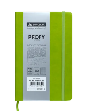 Блокнот ділової PROFY LOGO2U 125х195мм 80 арк. клітина обкладинка штучна шкіра Buromax BM.29912102 - Фото 17