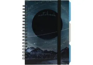 Блокнот OPTIMA B6 пластиковая обкл спираль с разделителями 100 л клетка O20358-25, Блокноты - фото 7