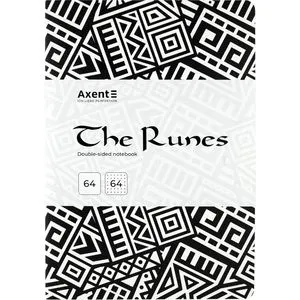 Блокнот двосторонній The Runes, А5, 128 аркушів (64 в точку і 64 без линовки), 80г/м2 AXENT 8452 - Фото 6