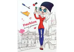 Блокнот Fashion А5, шиття на нитку, 80 аркушів, асорті COOLFORSCHOOL CF21211 - Фото 2