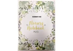 Блокнот Flowers Nonebook А5 80 ст., обкладинка повнокольорова ламини Optima O20841 - Фото 1