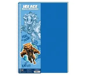 Блокнот Ice Age А4, бічна спіраль 80л IA09277