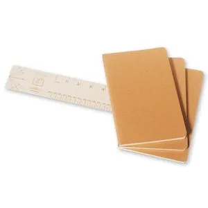 Блокнот Moleskine CAHIER JOURNALS Large линия 80 стр kraft brown 1QP416 - Фото 1