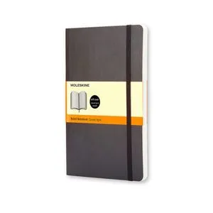 Блокнот Moleskine CLASSIC мягкая обложка Large линия 192 стр черный 1QP616