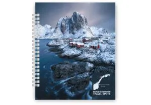 Блокнот Optima Неизвестные уголки мира В5 обкл картон 60 л клет O20300-06, Блокноты