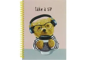 Блокнот OPTIMA Pattern 28 А5 пластиковая обложка спираль 80 листов ячейка O20832-28, Блокноты - фото 4